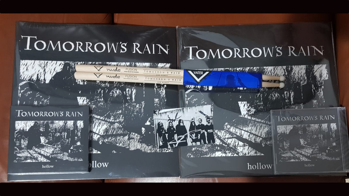 TOMORROWS RAIN - 2 LP'S 2 CD'S AND DRUM STICKS